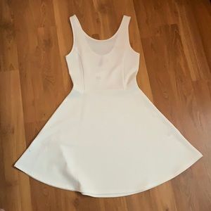 H&M white skater dress